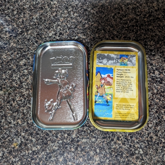 Pokémon Mini Tin X3 w/ Mini Art Card and Sticker (Empty) - Picture 4 of 9